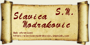 Slavica Modraković vizit kartica